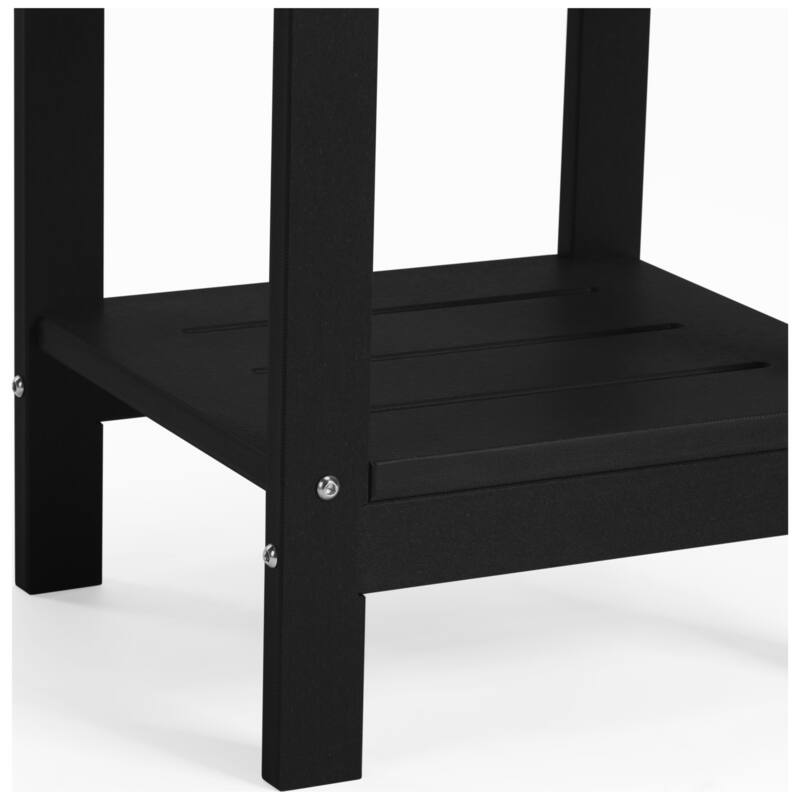 Brighton Outdoor Poly Two Shelf Side Table