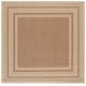 preview thumbnail 36 of 140, SAFAVIEH Courtyard Vickie Indoor/ Outdoor Waterproof Patio Backyard Rug 5'3" Square - Dark Beige/Beige