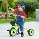 preview thumbnail 9 of 8, Kids Tricycle for Toddlers Age 2-5 with Adjustable Seat, Toddler Bike for Children with Basket, Bell, Handlebar Grips, Green