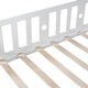 preview thumbnail 7 of 25, Kids Bed Frame Wood Platform Bed with Storage Headboard Bookshelf, Panel Bed Built-in Desk & Matching Chair