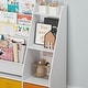 preview thumbnail 8 of 6, COSTARS Kids Bookshelf and Toy Storage, 5-Tier Sling Montessori Bookshelf with Bins, Wood Childrens Bookcase Organizer