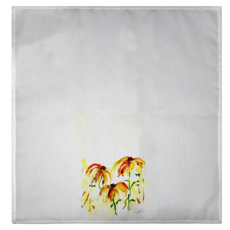 Yellow Flowers Guest Towel - 20x20