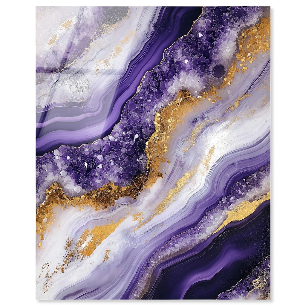 Gemstone Labyrinth I Acrylic by Art Remedy, Ready to Hang