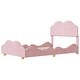 preview thumbnail 23 of 25, Fun Full Velvet Cloud Bed with Sturdy Pine Frame - Easy Assembly