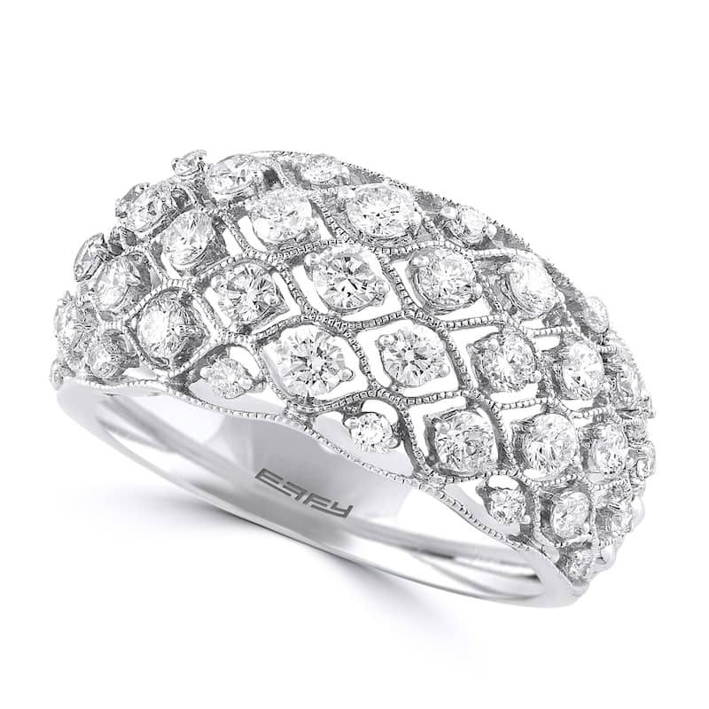 Effy Women's 14K White Gold Diamond Ring
