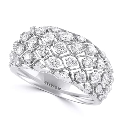 Effy Women's 14K White Gold Diamond Ring