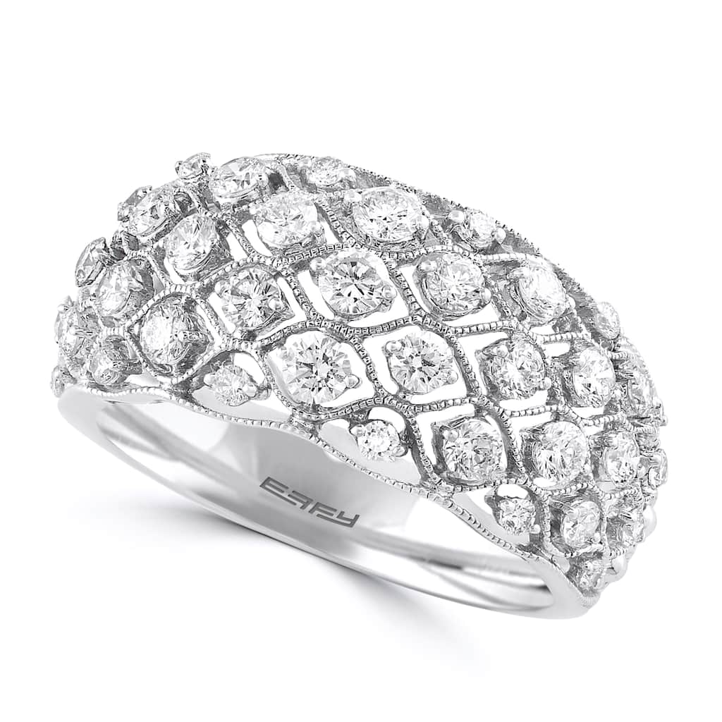 Effy Women's 14K White Gold Diamond Ring