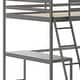 preview thumbnail 28 of 60, Traditional Wood Slat Loft Bed with Integrated Desk & Ladder