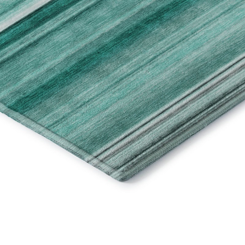 Premium Washable Super Soft Ombre Cabana Stripe Mayfield Rug