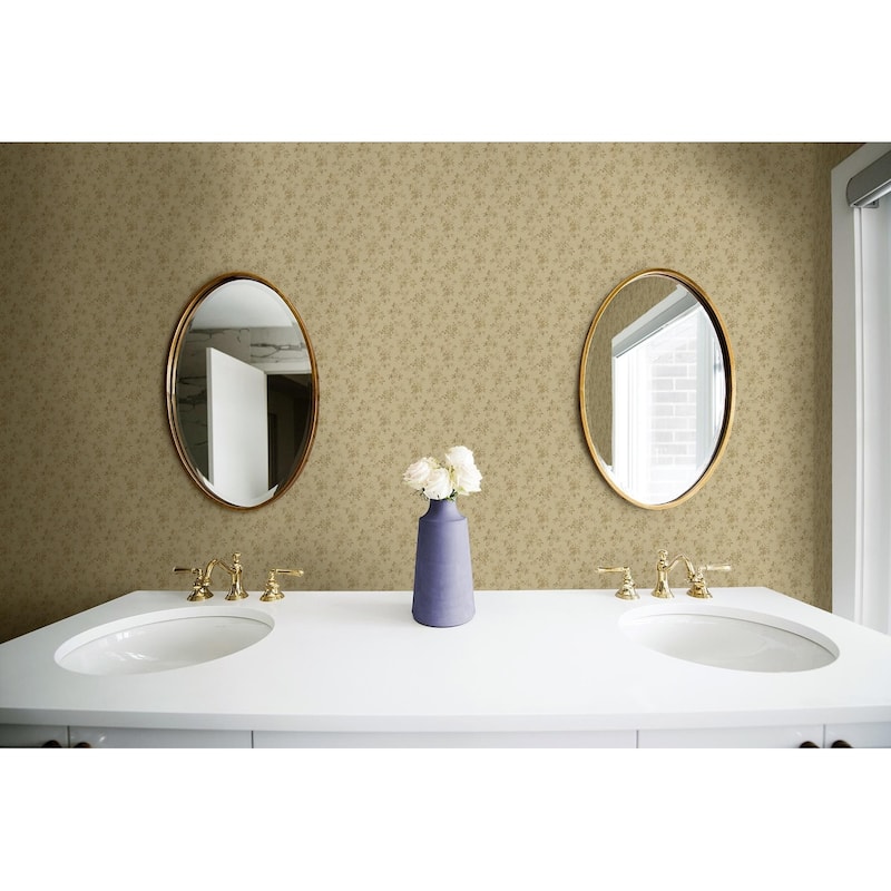 Seabrook Designs Chantilly Miniflora Unpasted Wallpaper