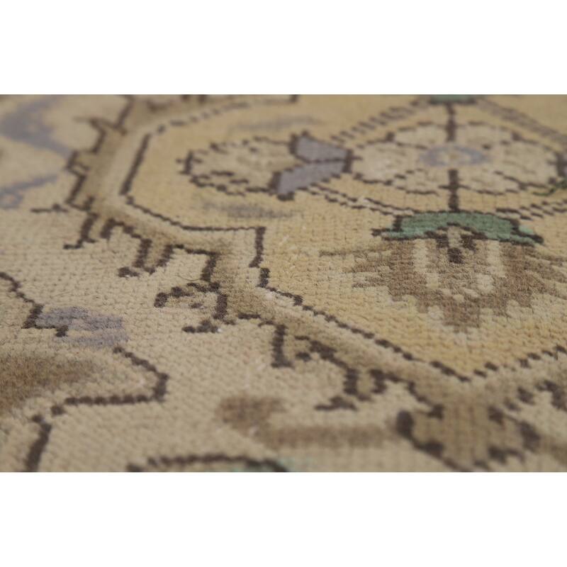 Traditional Grey Tabriz Persian Vintage Area Rug Handmade Wool Carpet - 9'7" x 12'7"