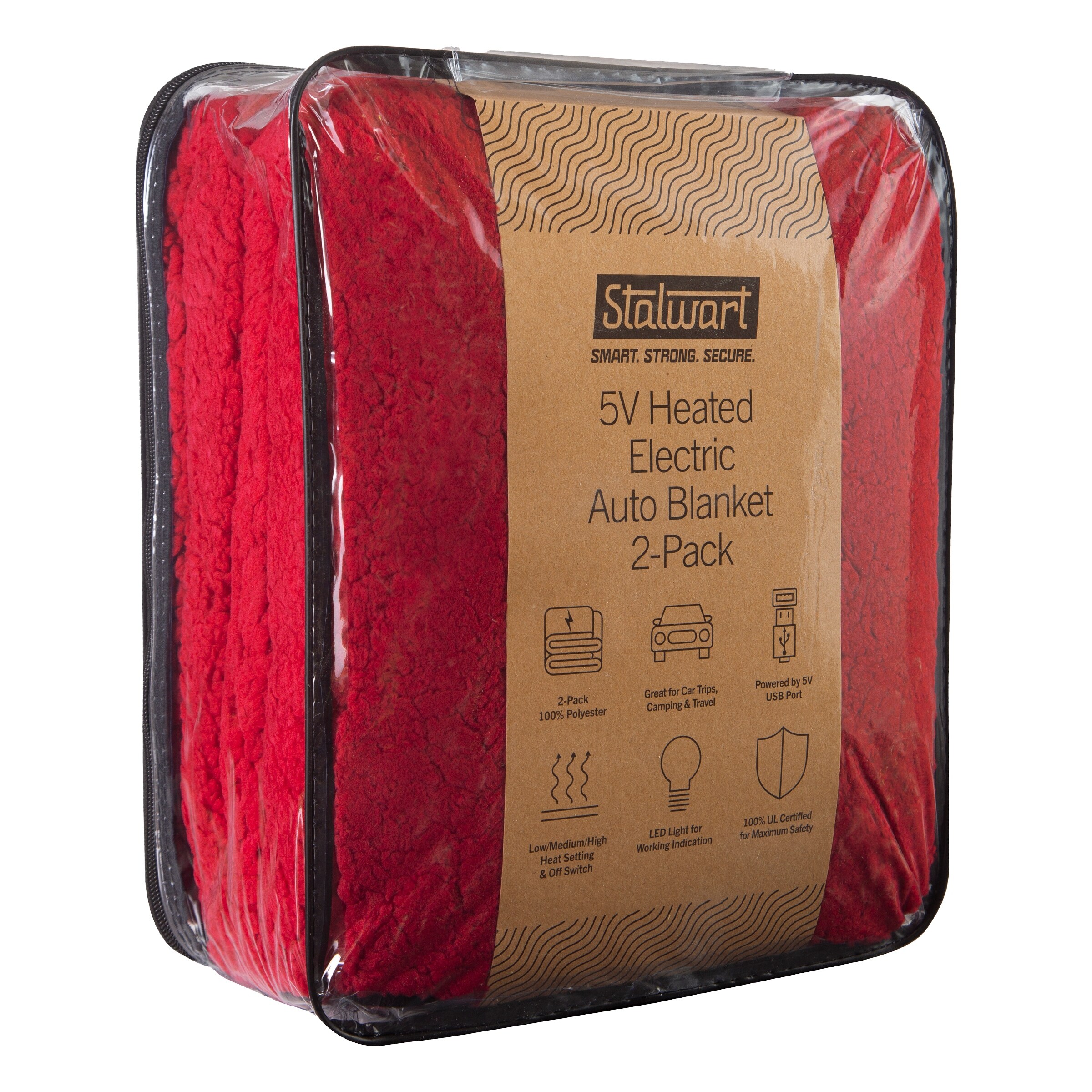 Heated Blanket 2-pack - Usb-powered Fleece Throw Blankets For