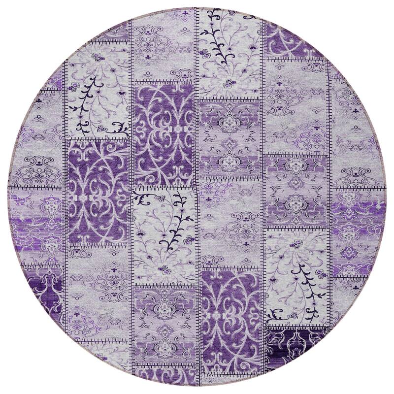 Mana Patchwork Weather Resistant Blended Style Outdoor Rug