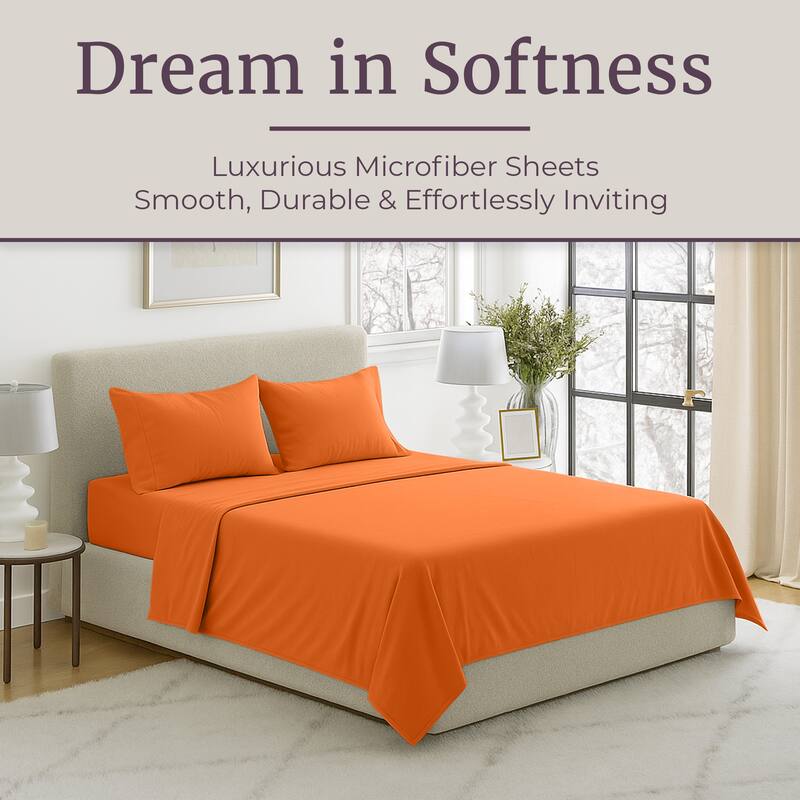Wrinkle Resistant Brushed Microfiber Sheet Set by Windsor Home