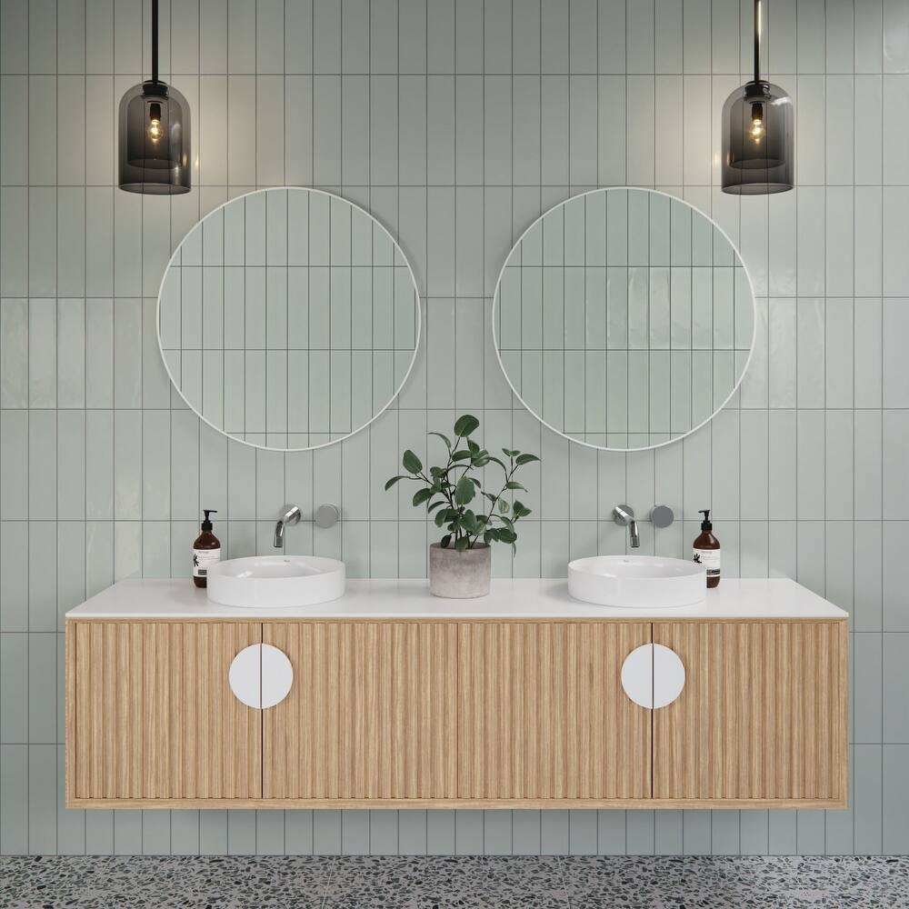 Glass Warehouse SF-R-28 Leia 28" Diameter Contemporary Circular Framed