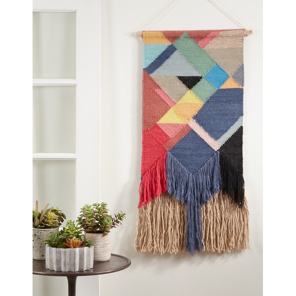 Colorful woven wall sale hanging