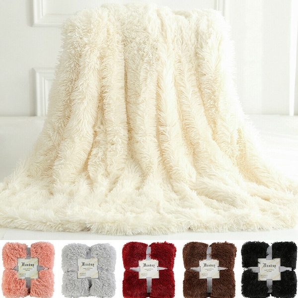 Big black fuzzy discount blanket