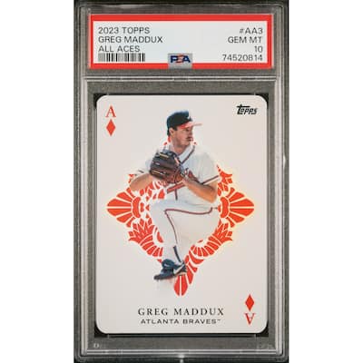 Greg Maddux 2023 Topps All Aces Baseball Card #AA3 Graded PSA 10 - 8'6" x 11'6"