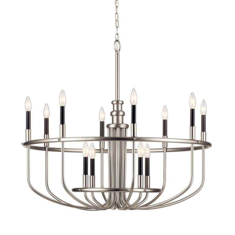 Kichler Lighting Capitol Hill 12-Light Chandelier Brushed Nickel