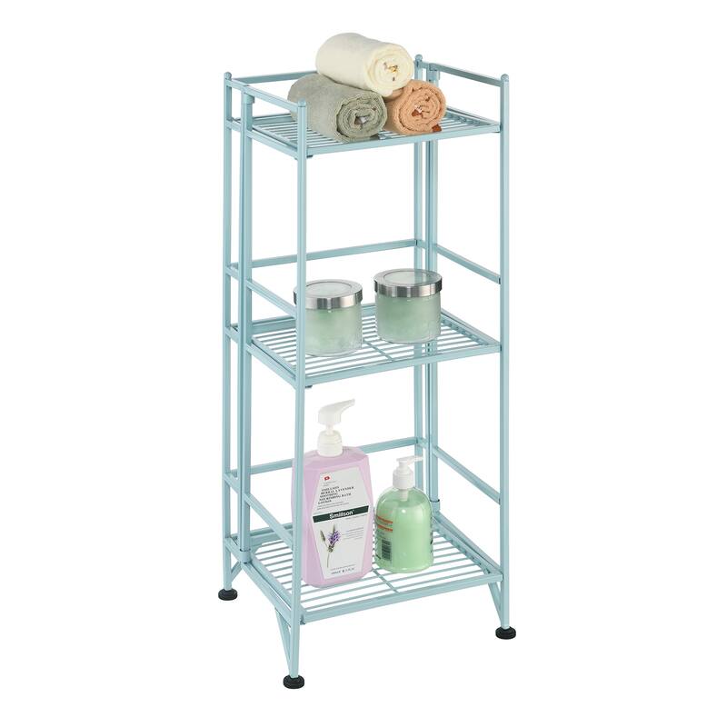 Convenience Concepts Xtra Storage 3 Tier Folding Metal Shelf
