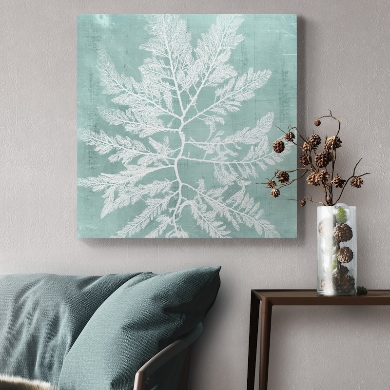 Seaweed on Aqua I -Premium Gallery Wrapped Canvas