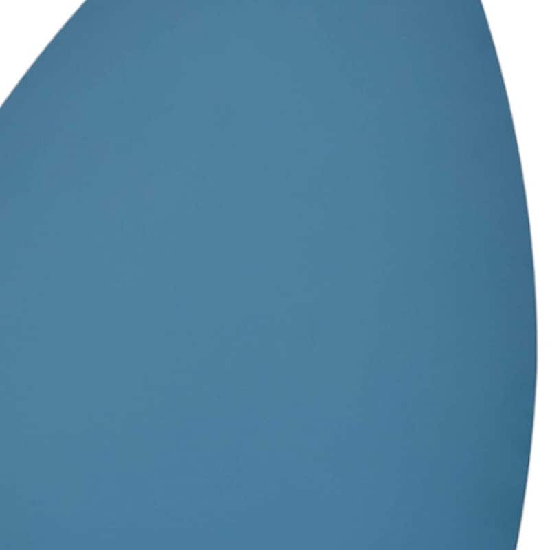 HomeRoots 13" White Metal Novelty Bedside Lamp With Turquoise Novelty - 8.75 x 5 x 12.75