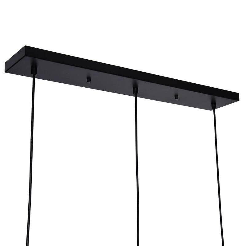 3-Light Modern Glass Cluster Pendant Light with Clear Glass Globe for Kitchen Island Dining/ Living Room