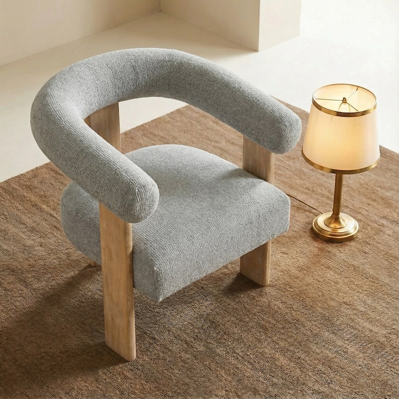 Accent Chair/Armchair Living Room Chair with Solid Wood Frame