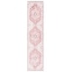 preview thumbnail 32 of 33, SAFAVIEH Layla Ramzia Shabby Chic Farmhouse Rug 2' x 7' Runner - Ivory Grey/Pink - Runner