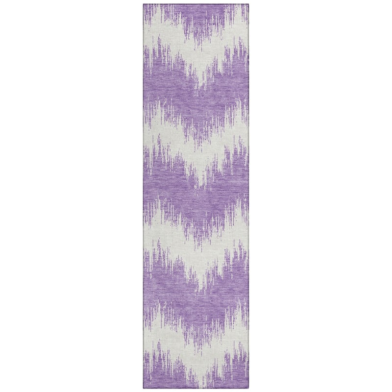 Machine Washable Indoor/ Outdoor Chantille Chevron Modern Rug