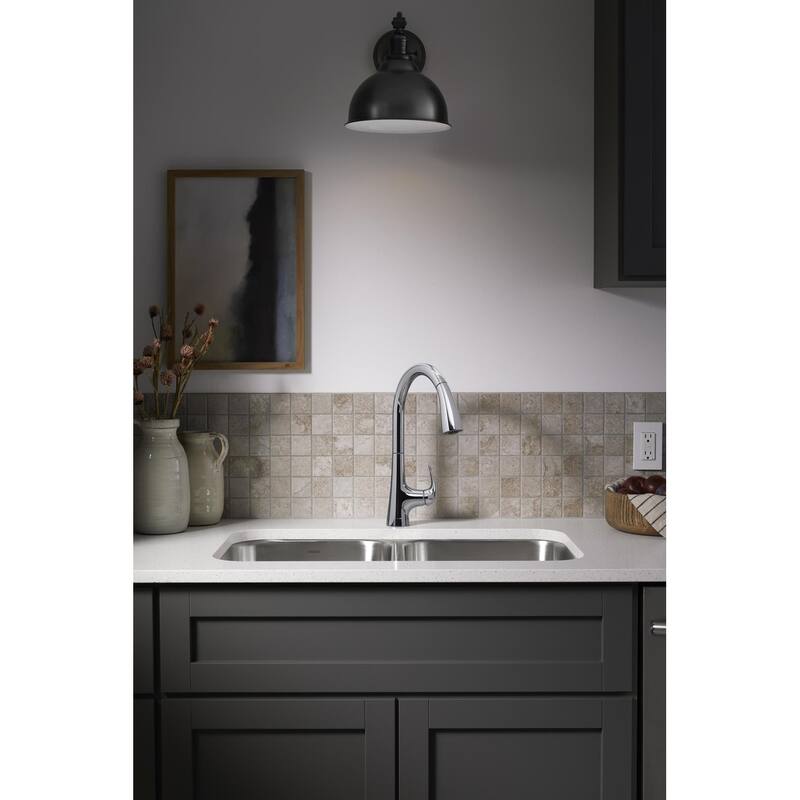 Sterling Medley 1.5 GPM Single Hole Pull Down Kitchen Faucet