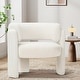 preview thumbnail 9 of 14, 3-Leg Accent Chair Plush Velvet Upholstery Modern Lounge Armchair
