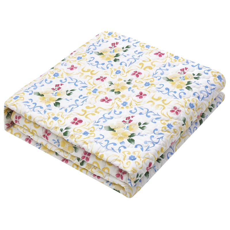 Nanshing 7 Piece Hera Chic Floral Quilt Set