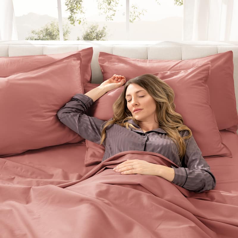Bare Home Organic Cotton Sheet Set - Silky Smooth Sateen Weave