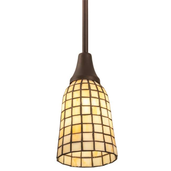 Meyda Tiffany 214132 5" Wide Mini Pendant - Mahogany Bronze