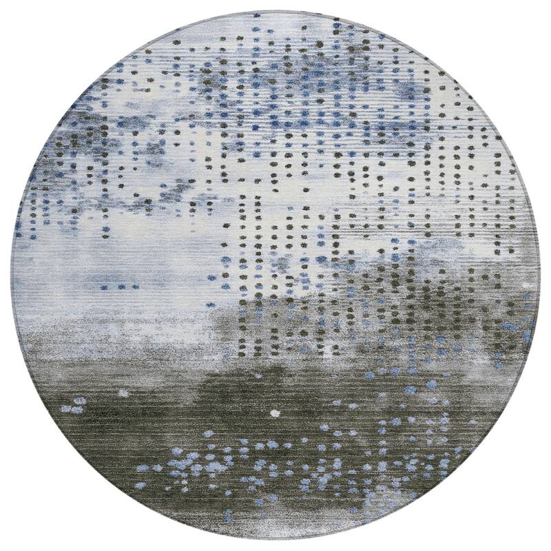 HomeRoots Geometric Transitional Rectangle Outdoor Rug