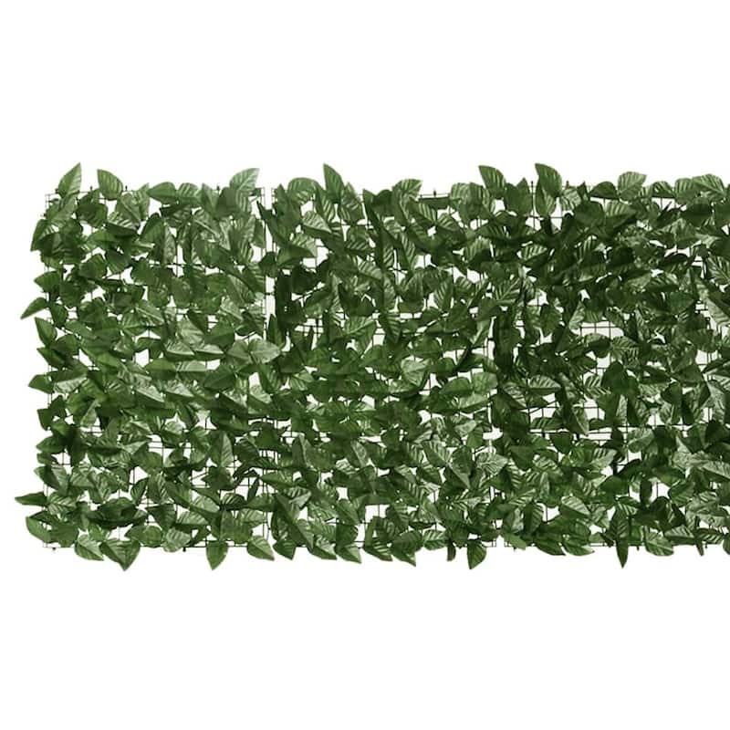 vidaXL Balcony Privacy Screen with Leaves Expandable Artificial Ivy Fence - 78.7 x 78.7 x 29.5 in