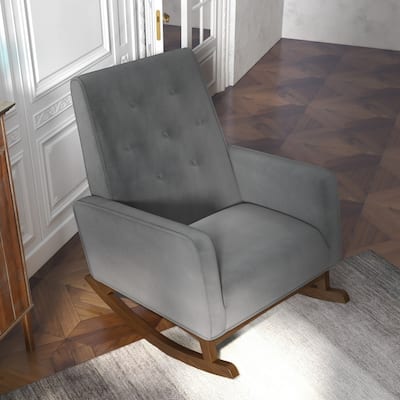 Westbrock Mid Century Modern Glider Rocking Chair for Nursery