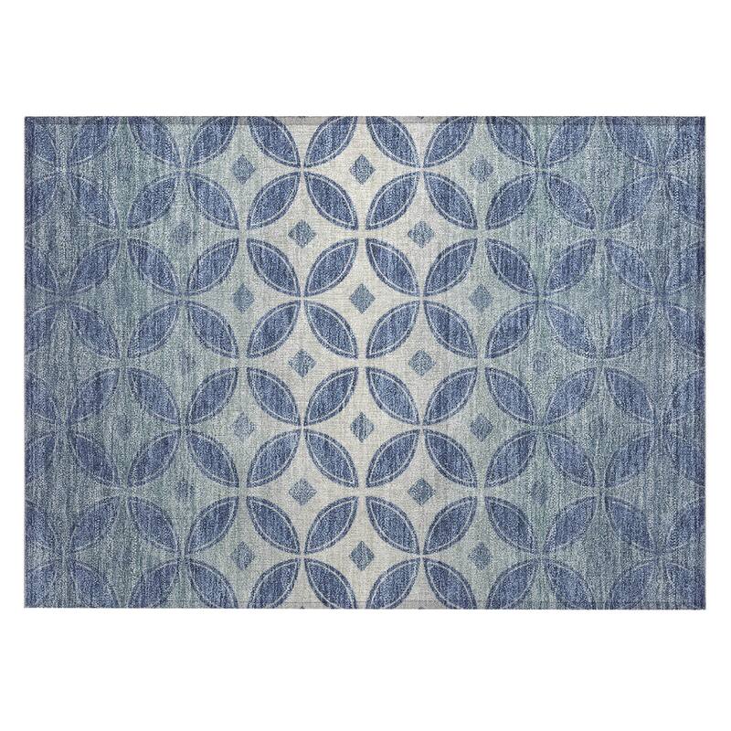 Machine Washable Indoor/ Outdoor Modern Gia Chantille Rug