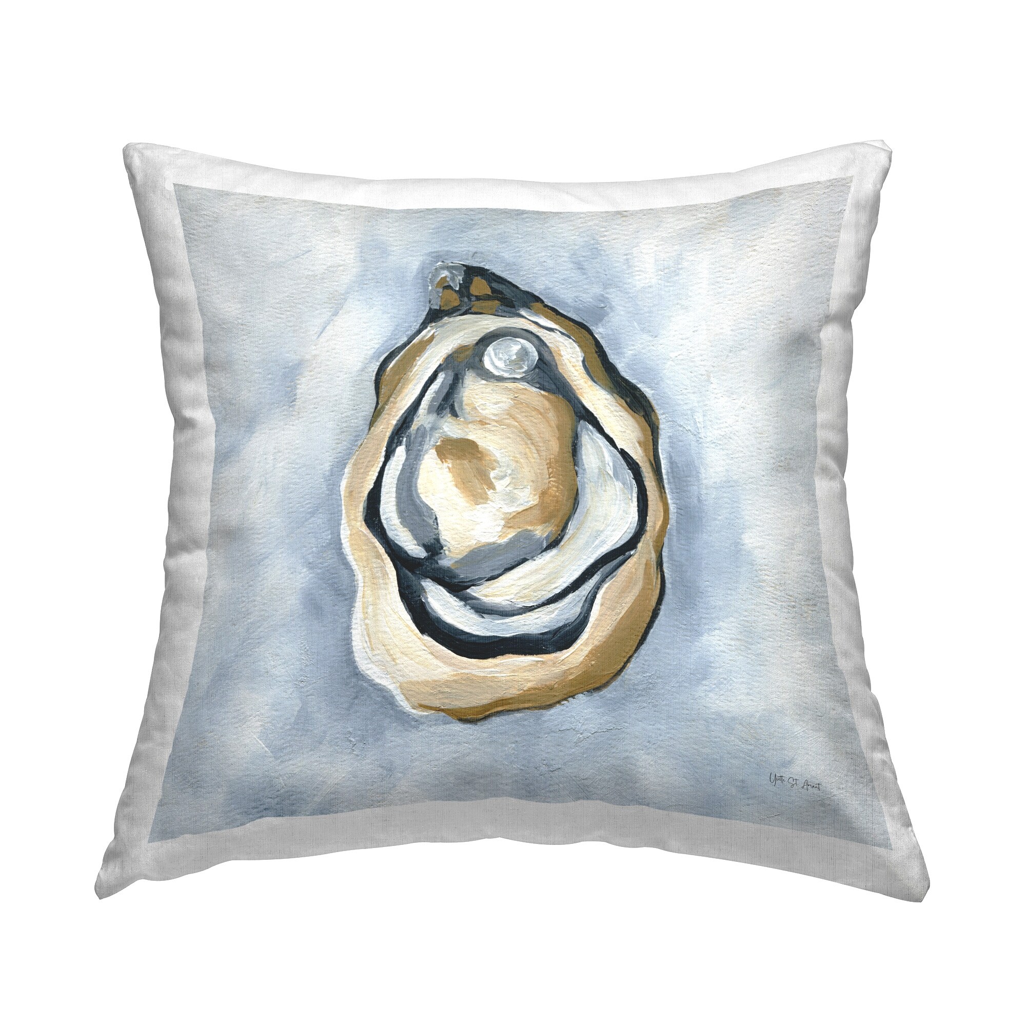 Stupell Oyster with Pearl Decorative Printed Throw Pillow Design by Yvette St. Amant