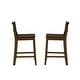 preview thumbnail 16 of 36, Linon Dahlia Wood 24-Inch Armless Counter Stool (Set of 2)