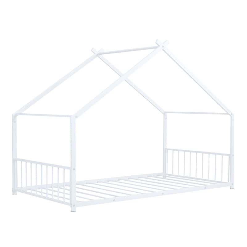 Metal House Bed for Bedroom