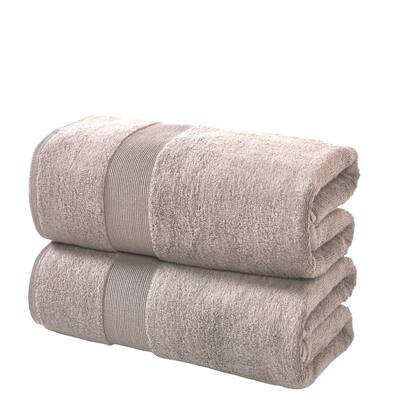 Fabstyles Luxury Large Bath Sheet 35 by 70 Inches Set of 2