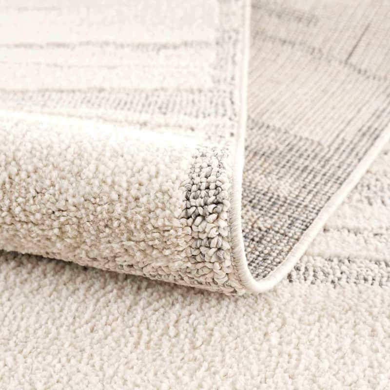 Hauteloom Munich Modern Farmhouse Bohemian Neutral Area Rug