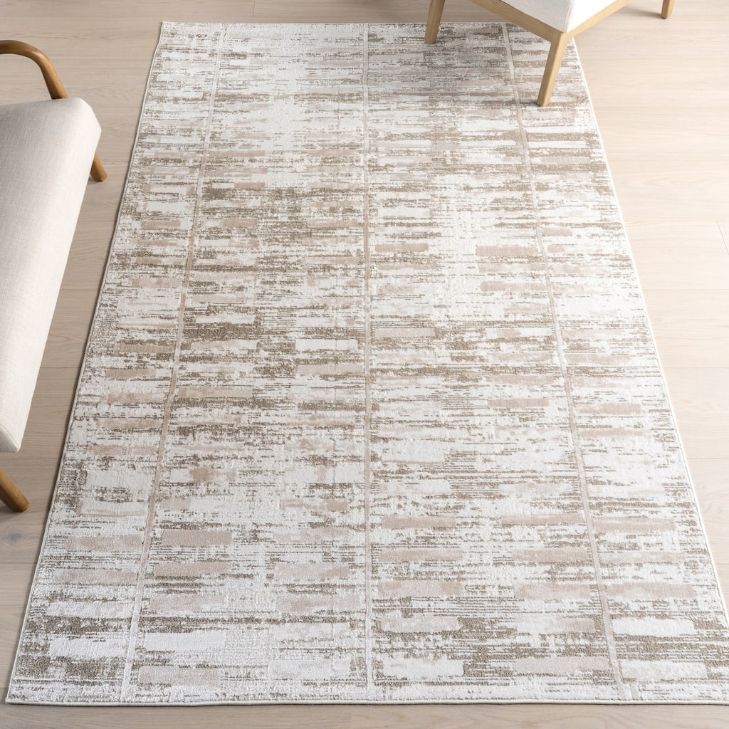 Nuloom Cambria Geometric Machine Washable Area Rug