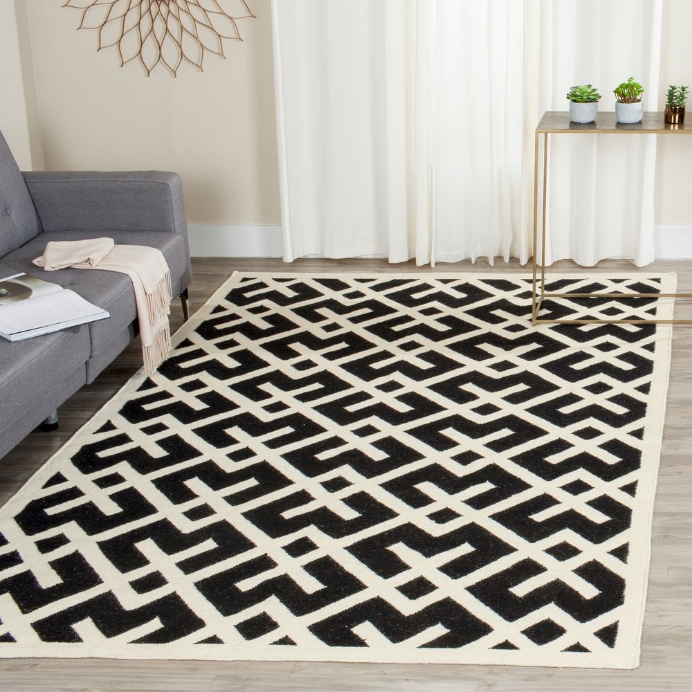 SAFAVIEH Handmade Flatweave Dhurries Eildine Modern Moroccan Wool Rug