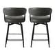 preview thumbnail 26 of 42, Glitzhome 26 or 31 Inches Modern Upholstered Swivel Counter Height Bar Stools