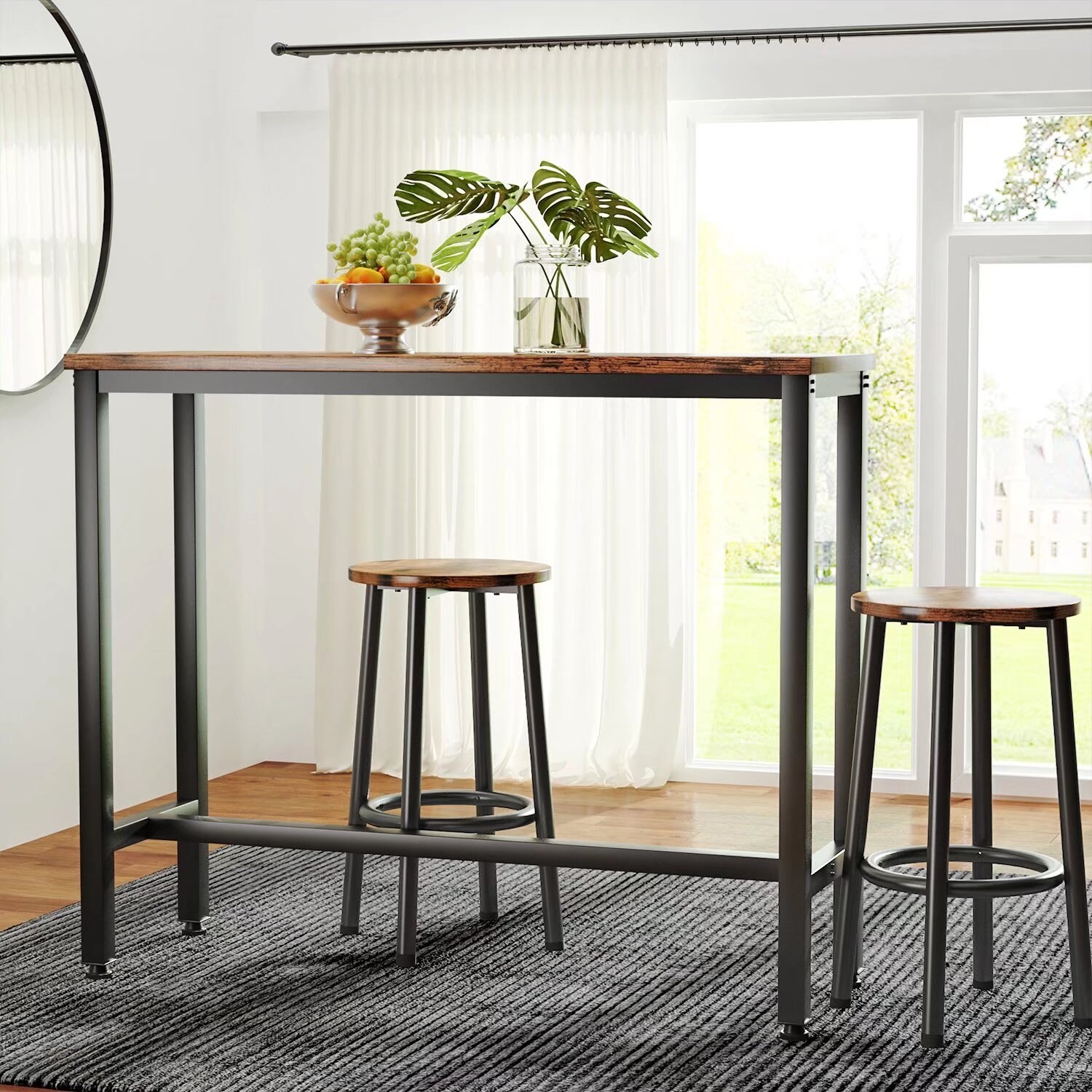 Haysi 3 piece bar outlet height dining set
