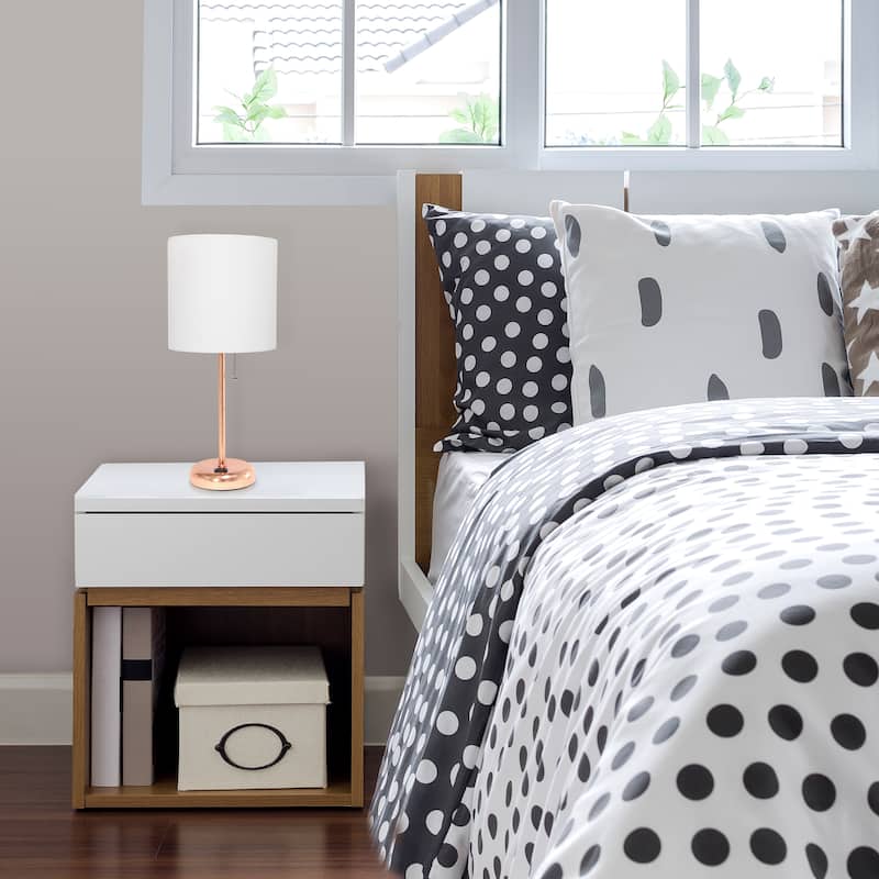 Simple Designs 9.5" Desk Lamp with Charging Outlet and LED Bulb Included - 19.50