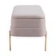 preview thumbnail 1 of 6, Lebreton Storage Bench Oatmeal Beige Oatmeal Beige